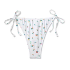 Women's Floral Print Side-Tie Ultra High Leg Adjustable Coverage Bikini Bottom - Wild Fable™ White 14 Women's Floral Print Side-Tie Ultra High Leg Adjustable Coverage Bikini Bottom - Wild Fable™ White -Target GUEST 887d468e 0455 40bd bdf8 5012a6934b40