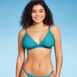 Women's Crochet Overlay Triangle Bikini Top - Wild Fable™ Blue 17 Women's Crochet Overlay Triangle Bikini Top - Wild Fable™ Blue -Target GUEST 88f1271b e6f3 45e9 803e 78e0309f55c5