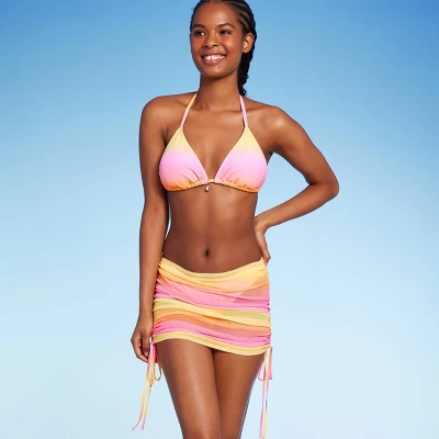 Women's Mesh Drawstring Ruched Cover Up Skirt - Wild Fable™ 4 Women's Mesh Drawstring Ruched Cover Up Skirt - Wild Fable™ - Image 2