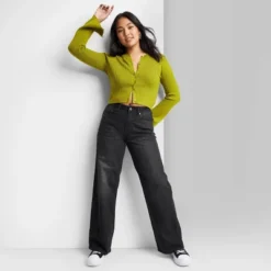 Women's Super-High Rise Wide Leg Baggy Jeans - Wild Fable™ Black Wash 8 Women's Super-High Rise Wide Leg Baggy Jeans - Wild Fable™ Black Wash -Target GUEST 8e96b43f 6391 4b2a 9388 3e2573defc3b