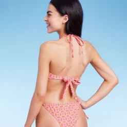 Women's U Bralette Multiway Bikini Top - Wild Fable™ Orange Tile Print -Target GUEST 902c344d 30ba 4701 b257 c8be6c82f4cf