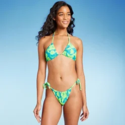 Women's Adjustable Coverage Bikini Bottom - Wild Fable™ Blue/Green Tropical Print -Target GUEST 9039f742 dce2 43bb b026 0d0503798706
