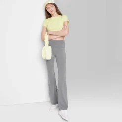 Women's High-Waisted Flare Leggings - Wild Fable™ Heather Gray 8 Women's High-Waisted Flare Leggings - Wild Fable™ Heather Gray -Target GUEST 90a4be30 da89 4939 a3a6 0aca3cbfb7c4