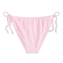 Women's Side-Tie Scoop Front High Leg Cheeky Bikini Bottom - Wild Fable™ Light Pink Lurex -Target GUEST 972172d5 9e80 44dc 8857 f20fde6acd2b