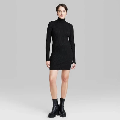 Women's Long Sleeve Bodycon Mini Sweater Dress - Wild Fable™ 3 Women's Long Sleeve Bodycon Mini Sweater Dress - Wild Fable™