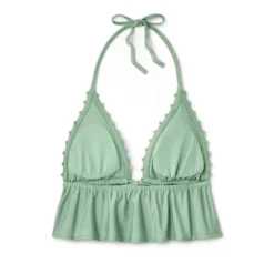 Women's Crochet Tie-Front Longline Bikini Top - Wild Fable™ Soft Green -Target GUEST 9983ebdf 3d58 4e7c 8588 1970fff3ed7f