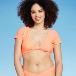 Women's Twist-Front Short Sleeve Bralette Bikini Top - Wild Fable™ 12 Women's Twist-Front Short Sleeve Bralette Bikini Top - Wild Fable™ -Target GUEST 9984104b e652 4f42 a362 298e22baa07a