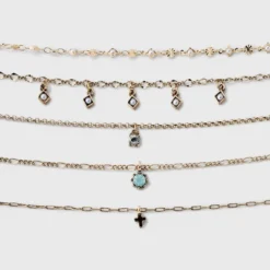 Mixed Charms And Tassel Choker Necklace Set 5pc - Wild Fable™ Gold -Target GUEST 9b8f6fd0 e82e 416b 8d39 24a162cade60