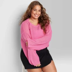 Women's Crewneck Open Knit Cropped Pullover - Wild Fable™ 13 Women's Crewneck Open Knit Cropped Pullover - Wild Fable™ -Target GUEST 9d321ce9 b413 4bd8 ac7d 90e039074823