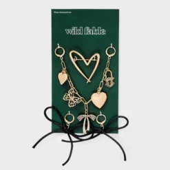Hearts And Bows Shoe Charm Set - Wild Fable™ Gold -Target GUEST 9d4f16ad be55 4a0d 9d8d 7760b5b00761