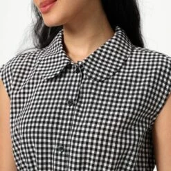 Women's Mini Cap Sleeve Elastic Waistband Mini Dress - Wild Fable™ Black Gingham 10 Women's Mini Cap Sleeve Elastic Waistband Mini Dress - Wild Fable™ Black Gingham -Target GUEST a6bea334 b22a 46fc 8a00 57e72485d886