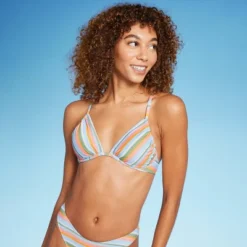 Women's Underwire Bikini Top - Wild Fable™ Multi Lurex Striped -Target GUEST a9142210 0575 4457 81e3 1c5be3c5f198