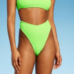 Women's Pucker V-Front High Waist Extra High Leg Cheeky Bikini Bottom - Wild Fable™ -Target GUEST b296c167 5350 4daa 8b5a 93baf4e9cda0