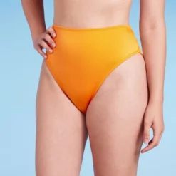Women's Ribbed High Waist High Leg Extra Cheeky Bikini Bottom - Wild Fable™ Orange -Target GUEST bc34e0c2 4df9 44ed a9dc 3845fb82861d