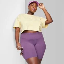 Women's High-Rise Polyester Bike Shorts - Wild Fable™ -Target GUEST bc8275e7 b2ea 4983 a816 1a894b9e3e22