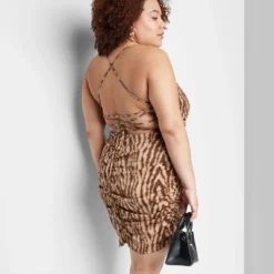 Women's Lace-Up Back Satin Mini Bodycon Dress - Wild Fable™ -Target GUEST c08c3923 49ef 4ef9 81c4 7540aec24663