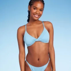 Women's Twist-Front Bralette Bikini Top - Wild Fable™ Blue Lurex 12 Women's Twist-Front Bralette Bikini Top - Wild Fable™ Blue Lurex -Target GUEST c39d17c0 f02d 47fa 9433 3a1b49b558d8