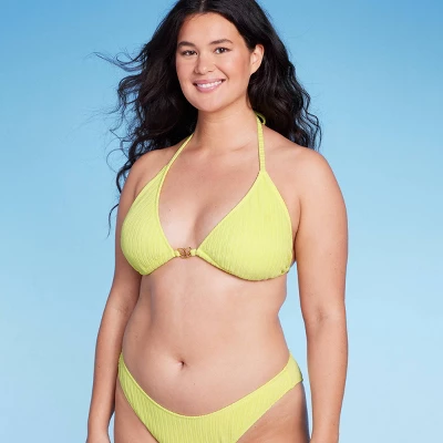 Women's Butterfly Charm Plisse Textured Triangle Bikini Top - Wild Fable™ 5 Women's Butterfly Charm Plisse Textured Triangle Bikini Top - Wild Fable™ - Image 3