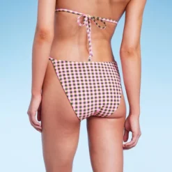 Women's High Leg Cheeky Bikini Bottom - Wild Fable™ Multi Check Print -Target GUEST ccd7b968 4a37 45c7 b58a 4de2ee536d2b