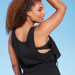 Women's Side-Tie Cover Up Cropped Tank Top - Wild Fable™ -Target GUEST ceb63246 8140 4576 8d4c acaa8dba1722