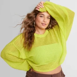 Women's Crewneck Open Knit Cropped Pullover - Wild Fable™ 12 Women's Crewneck Open Knit Cropped Pullover - Wild Fable™ -Target GUEST d20e7f1e 6cd5 4942 83f1 12abbdb6b688