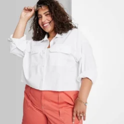 Women's Long Sleeve Cropped Button-Down Shirt - Wild Fable™ 12 Women's Long Sleeve Cropped Button-Down Shirt - Wild Fable™ -Target GUEST d2c10aca 246a 4682 af47 234921cfcb5e