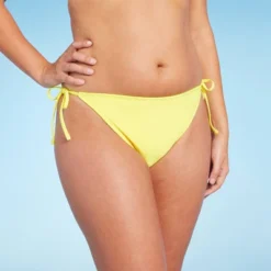 Women's Side-Tie Cheeky Bikini Bottom - Wild Fable™ Yellow -Target GUEST d64511ec 214e 480d bbb0 3278b8657618