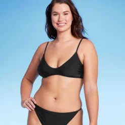 Women's Low Coverage Mini Bralette Bikini Top - Wild Fable™ Black -Target GUEST da1d5223 6c65 44a1 90b4 01881badb03d