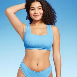 Women's Pucker Square Neck Wide Strap Bralette Bikini Top - Wild Fable™ -Target GUEST de56784e 48e5 483d 8e4d cc3c1964be89