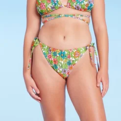 Women's Side-Tie Adjustable Coverage Ultra High Leg Bikini Bottom - Wild Fable™ Floral Print 12 Women's Side-Tie Adjustable Coverage Ultra High Leg Bikini Bottom - Wild Fable™ Floral Print -Target GUEST e04384c0 e594 48b3 894c 1ec89f21a3cd