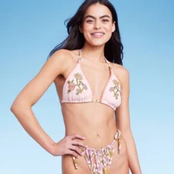 Women's Embroidered Detail Triangle Bikini Top - Wild Fable™ Multi Floral Print 15 Women's Embroidered Detail Triangle Bikini Top - Wild Fable™ Multi Floral Print -Target GUEST e3235079 3300 4890 a039 9ae8aa539482