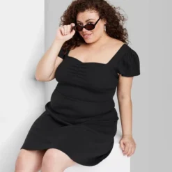 Women's Cap Short Sleeve Fit & Flare Knit Skater Dress - Wild Fable™ -Target GUEST e5363af8 56d6 4020 afac a04c27c52466