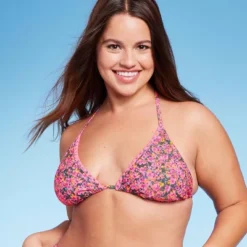 Women's Crochet Trim Triangle Bikini Top - Wild Fable™ Pink Floral Print 11 Women's Crochet Trim Triangle Bikini Top - Wild Fable™ Pink Floral Print -Target GUEST ef63c56e 5c35 45e9 9007 3f4fe89e2563