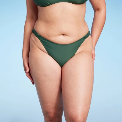 Women's Scrunchie Side Tab Detail Extra High Leg Extra Cheeky Bikini Bottom - Wild Fable™ 5 Women's Scrunchie Side Tab Detail Extra High Leg Extra Cheeky Bikini Bottom - Wild Fable™ - Image 3