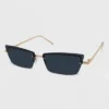 Women's Narrow Rimless Rectangle Cateye Sunglasses - Wild Fable™ Gold -Target GUEST fc72aaa3 3657 41c3 b8c4 fed32c190e5d